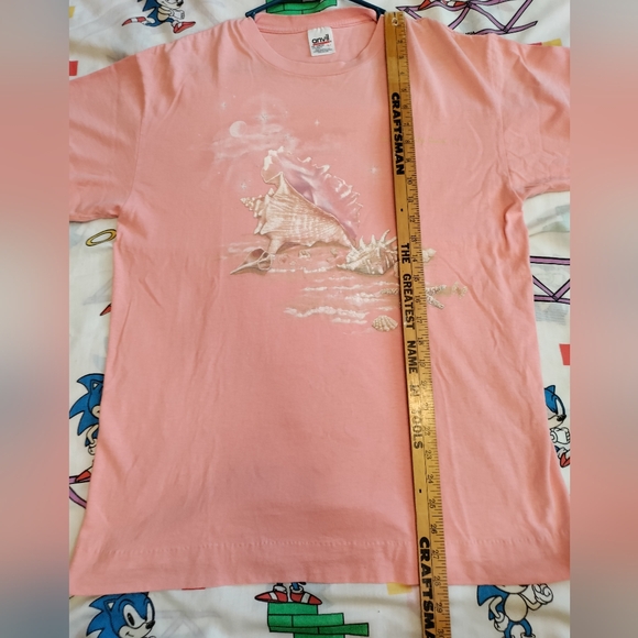 Vintage single stitch seashell nature destination t-shirt large t-shirt - Picture 5 of 6